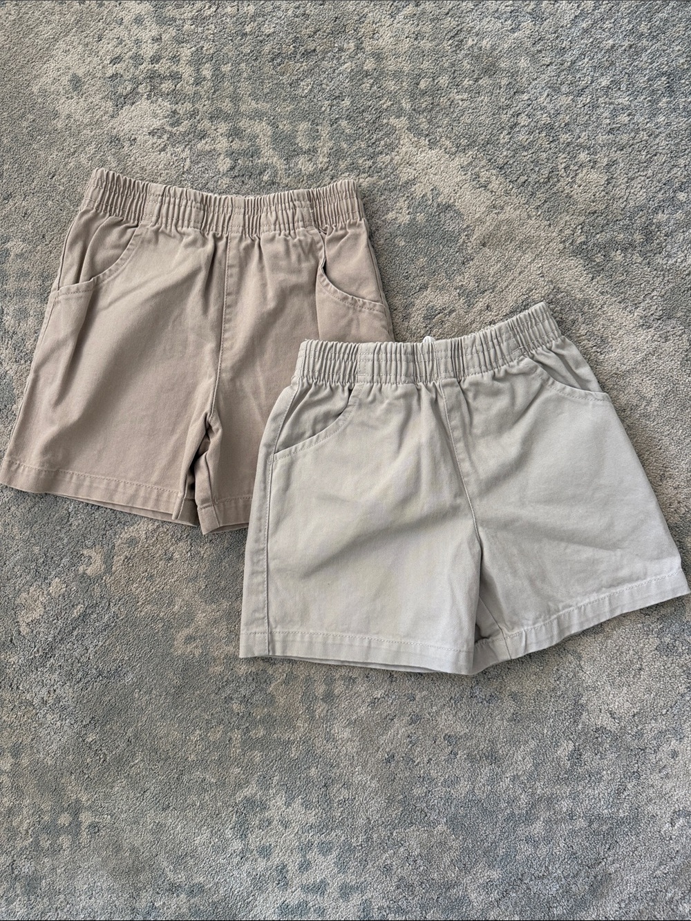 Bundle of 2 Rugged Bear Kids Elastic Waist Cotton Shorts